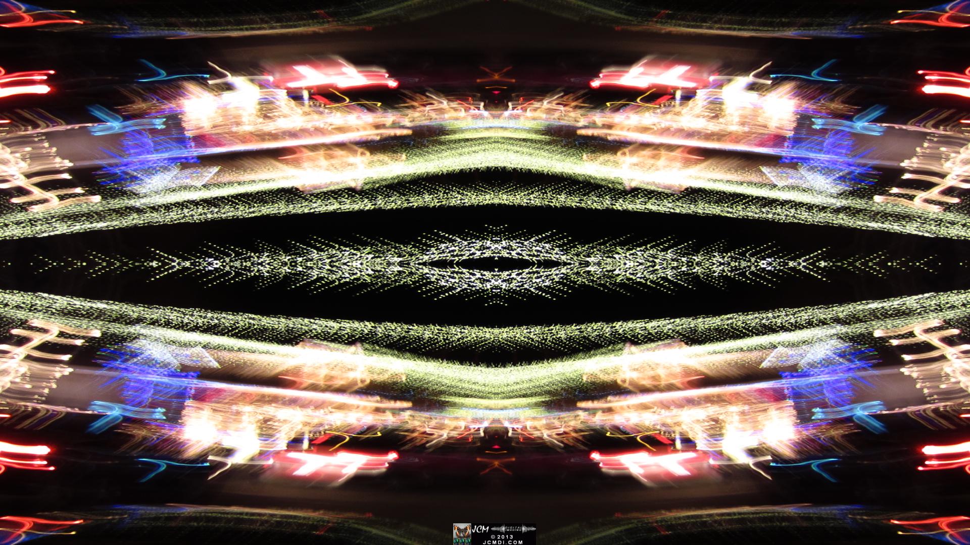 Wakefield Holiday Lightshow 2013 Quadroscopic long exposure artwork